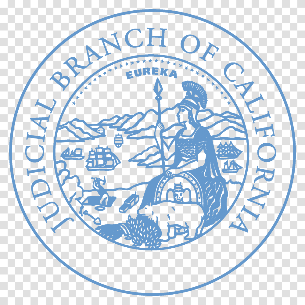 Branch Seal California Courts, Logo, Trademark, Badge Transparent Png