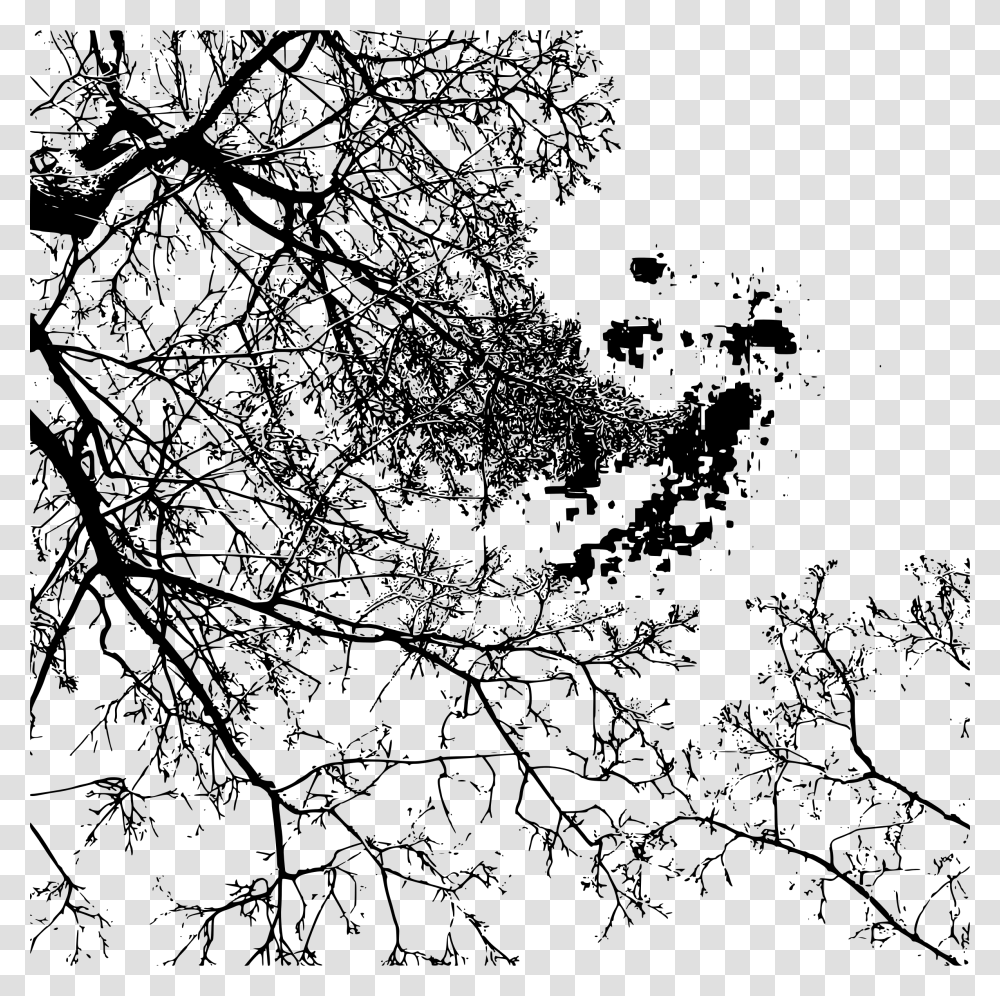 Branches By Stylistica Clip Arts Monochrome, Gray, World Of Warcraft Transparent Png