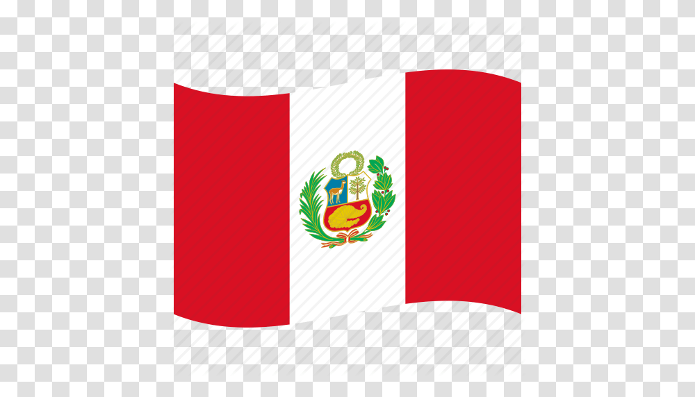 Branches Cornucopia Flags Laurel Pe Peru Waving Flag Icon, Cushion, Pillow, Business Card Transparent Png