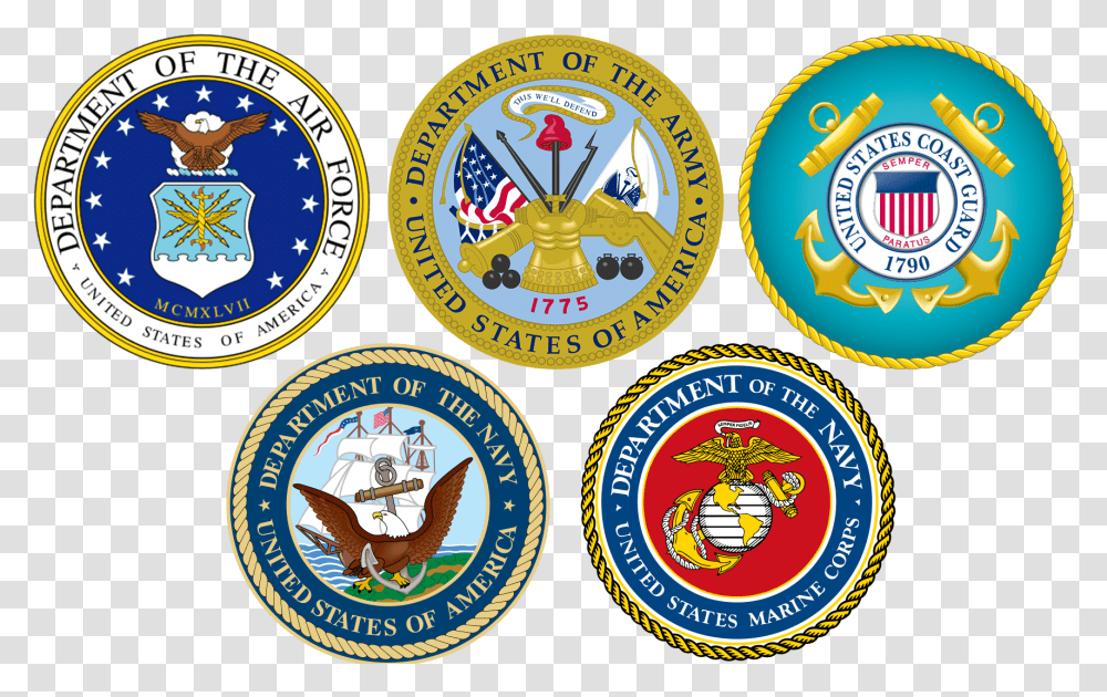 Branches Of Military Seals, Logo, Trademark, Badge Transparent Png