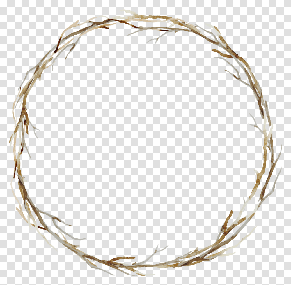 Branches Twigs Sticks Frame Border Wreath Background Background Wreath Frame, Wire, Barbed Wire Transparent Png