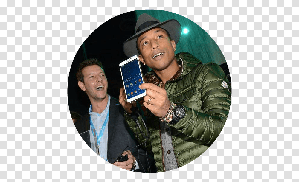 Brand Ambassador Pharrell Williams Iphone, Mobile Phone, Electronics, Cell Phone, Person Transparent Png