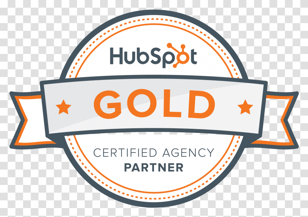 Brand Design & Development Digital Marketing Klyp Hubspot Gold Partner Badge, Label, Text, Sticker, First Aid Transparent Png