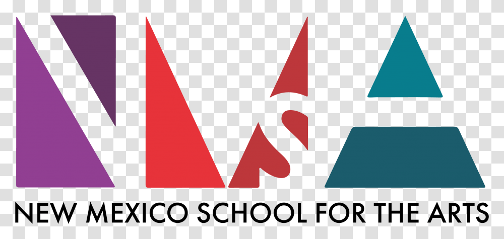 Brand Guide New Mexico School For The Arts New Mexico School For The Arts Logo, Text, Symbol, Alphabet, Triangle Transparent Png