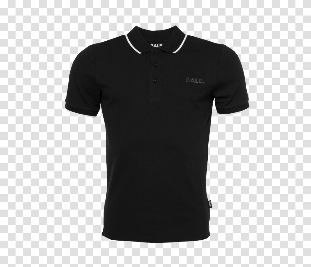 Brand Metal Logo Polo Shirt Black The Official Balr Website, Apparel, Sleeve, T-Shirt Transparent Png
