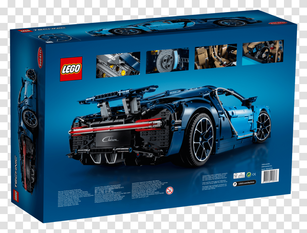 Brand New Lego Technic Bugatti Chiron 42083 Bugati Logo, Tire, Car, Vehicle, Transportation Transparent Png