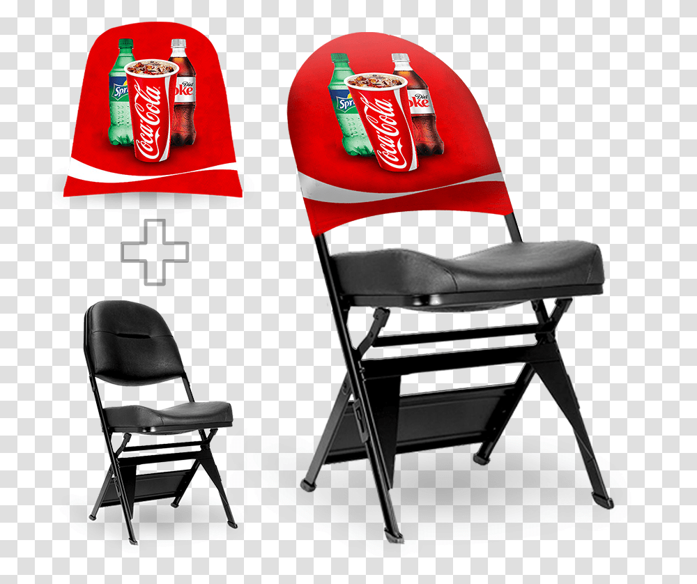 Branded Folding Chairs, Furniture, Coke, Beverage, Coca Transparent Png