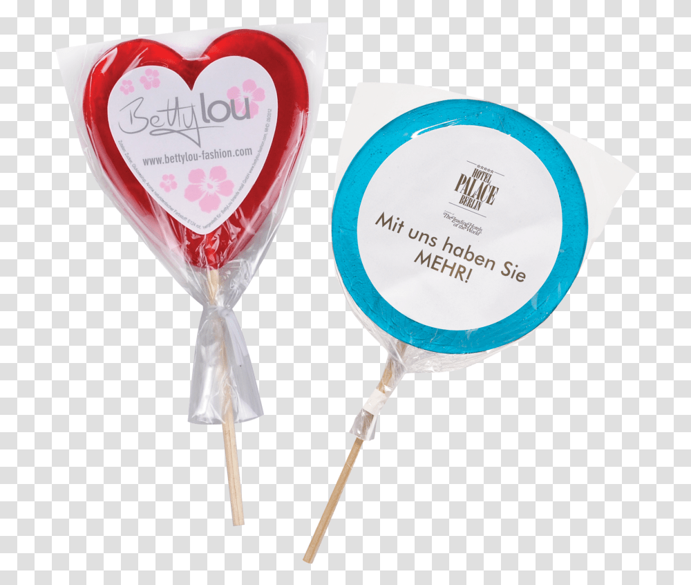 Branded Lollipops, Food, Candy, Heart, Rattle Transparent Png