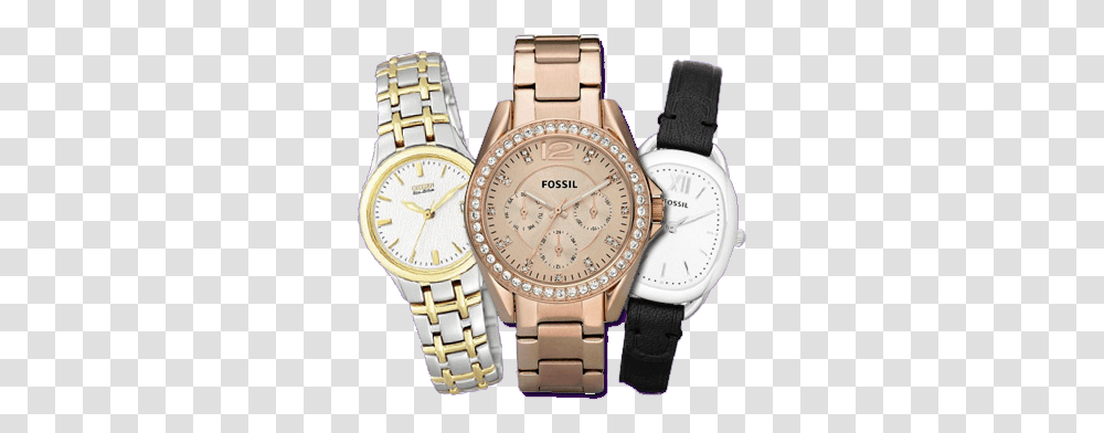 Branded Watch Pic Rose Gold Fossil Watches, Wristwatch, Clock Tower, Architecture, Building Transparent Png