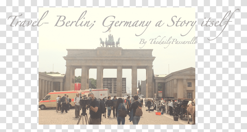 Brandenburg Gate, Person, Tripod, Architecture, Building Transparent Png