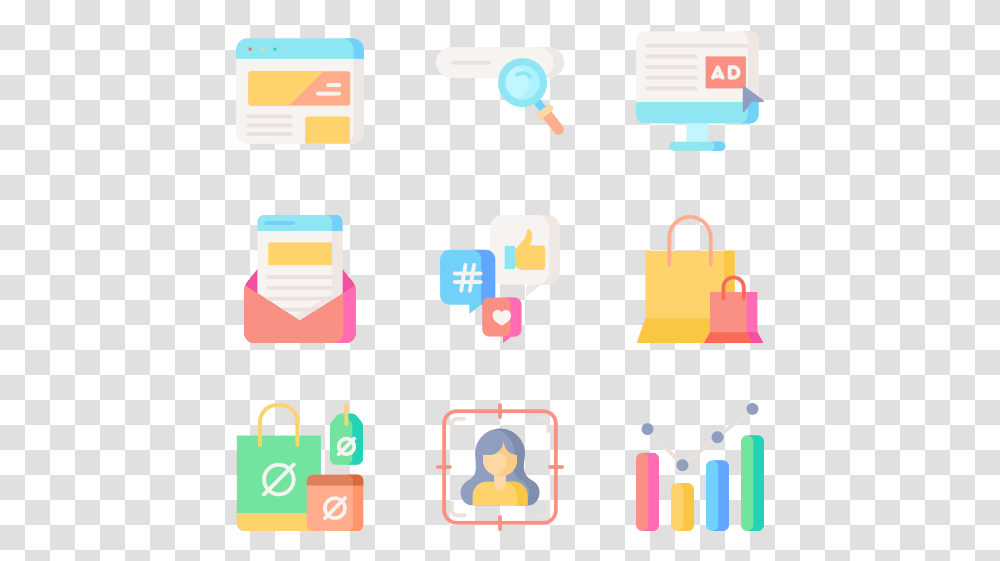 Branding And Design Focus Advertising Vector Icon, Security, Bag, Network Transparent Png