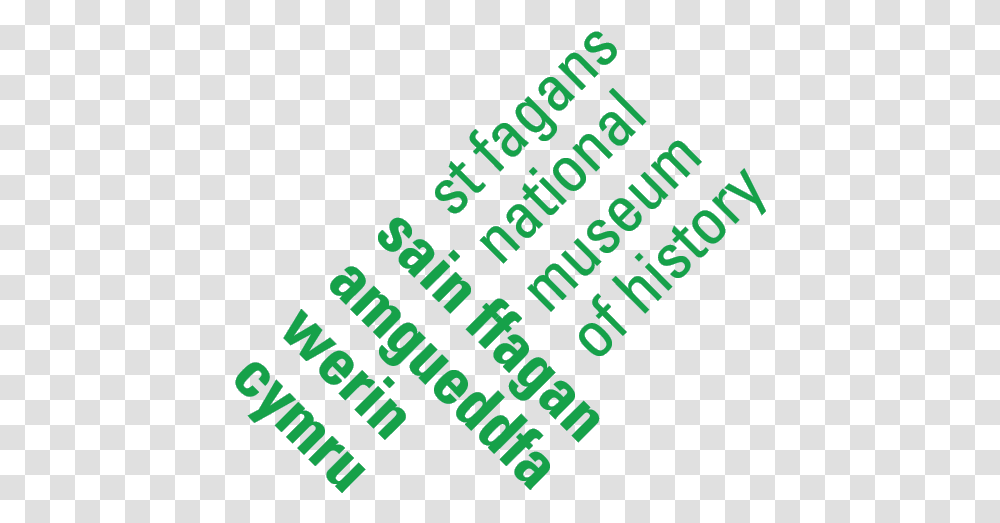 Branding And Logos National Museum Wales Saint Fagans Logo, Text, Word, Label, Green Transparent Png