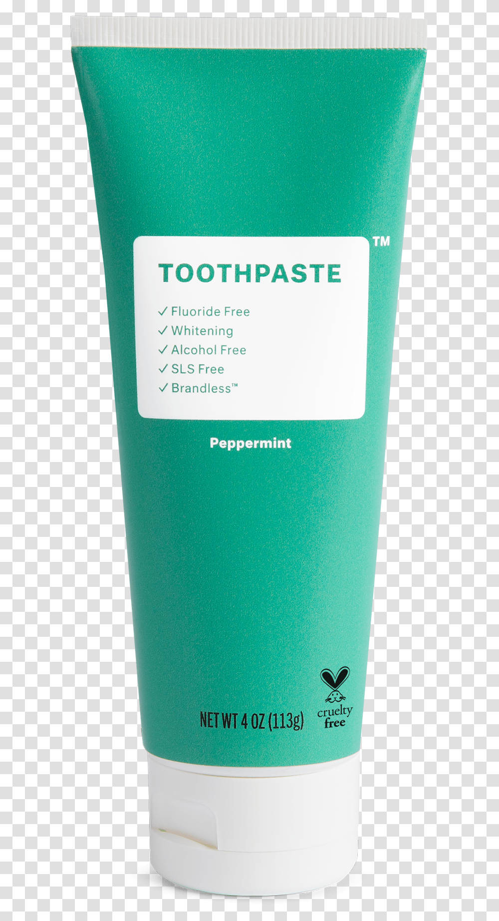 Brandless Toothpaste, Bottle, Label, Cosmetics Transparent Png