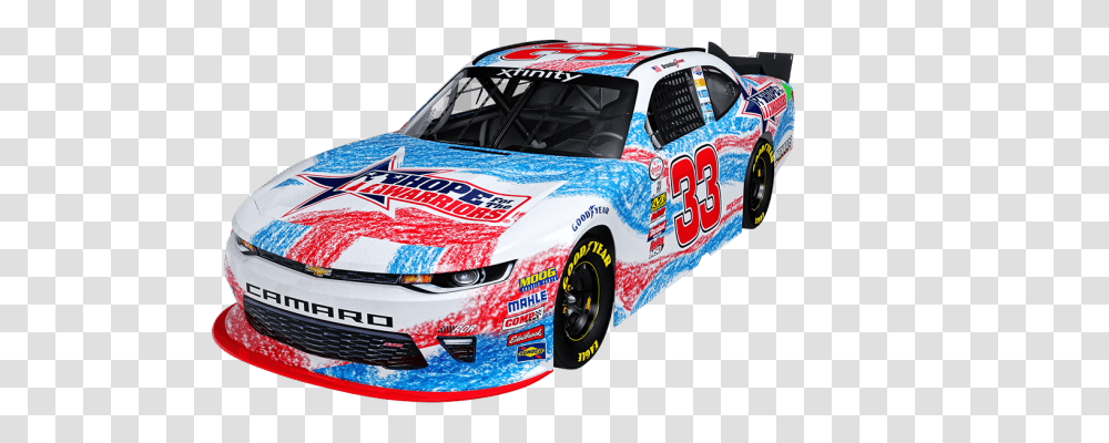 Brandon Jones Patriotic Paint Scheme Honors Military Childrens Month, Race Car, Sports Car, Vehicle, Transportation Transparent Png