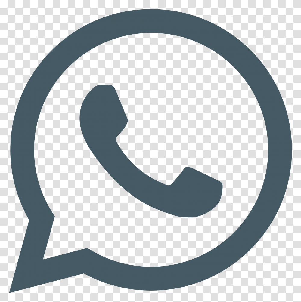 Brasao Do Whatsapp Preto E Branco Logo Whatsapp, Alphabet, Number Transparent Png