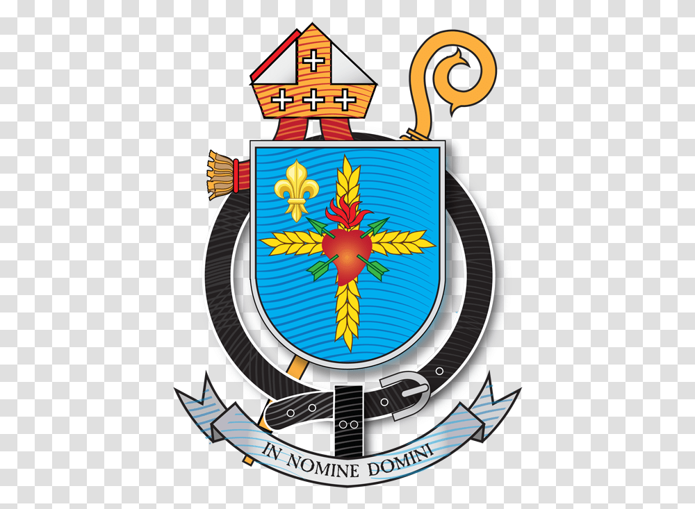 Braso Episcopal Dom Jos Luis Azcona Emblem, Armor, Shield, Wristwatch Transparent Png