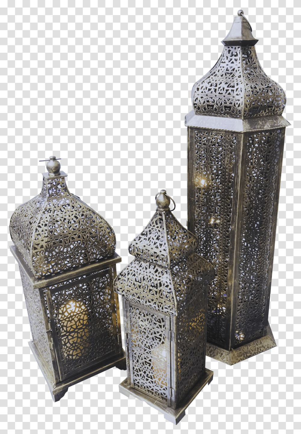 Brass Arabic Lamps Lit 3 3 Large Brass Arabic Lamp, Jar, Plant, Pottery, Vase Transparent Png