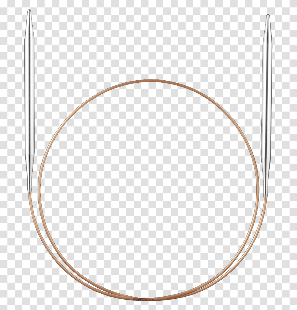 Brass Circular Knitting Needles From Addi Circle, Weapon, Weaponry, Label Transparent Png
