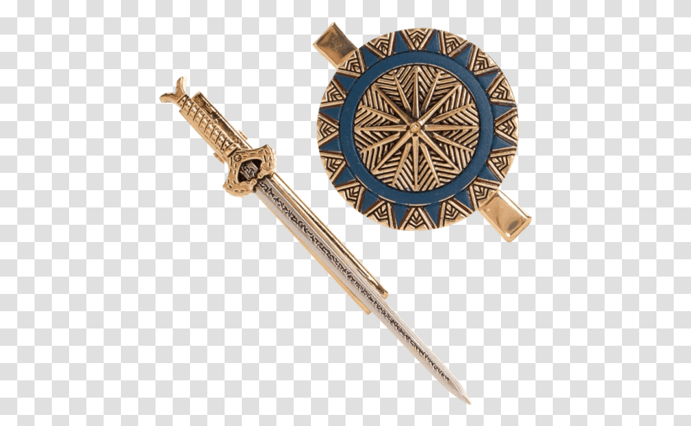Brass Clip Hair Diy Wonder Woman Sword And Shield, Blade, Weapon, Weaponry, Knife Transparent Png