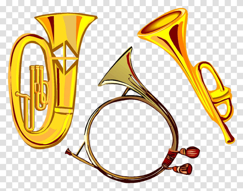 Brass Clipart, Horn, Brass Section, Musical Instrument Transparent Png