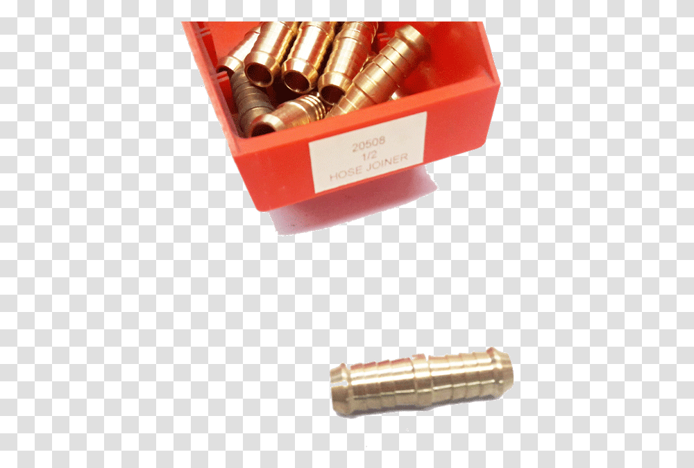 Brass Fitting 12 Hose Joiner Bullet, Dynamite, Bomb, Weapon, Weaponry Transparent Png