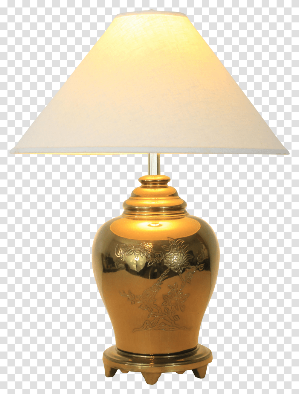 Brass Ginger Jar Table Lamp, Lampshade Transparent Png