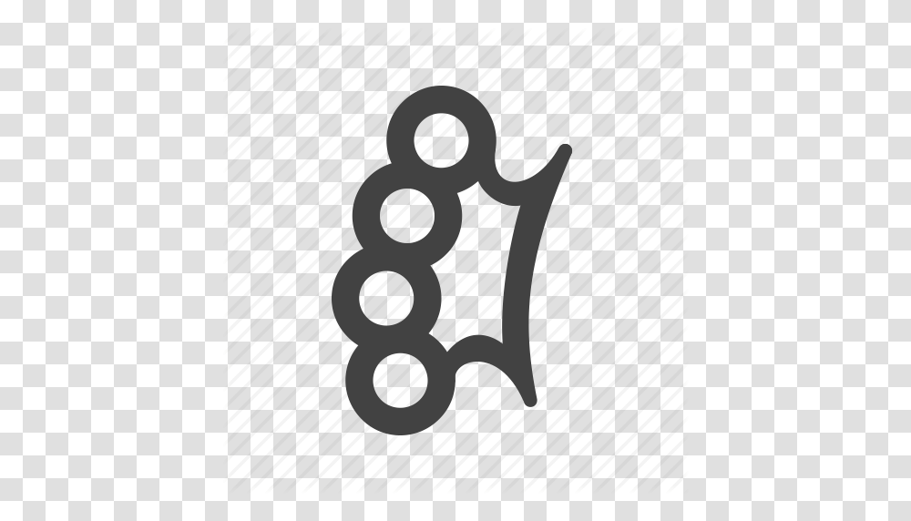 Brass Knuckle Knuckles Metal Steel Weapon Weapons Icon, Alphabet, Number Transparent Png