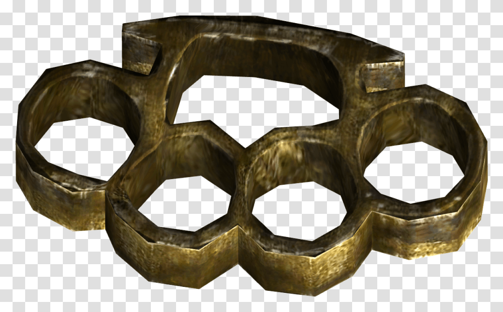 Brass Knuckles 1 Image Fallout New Vegas Brass Knuckles, Mask, Buckle Transparent Png