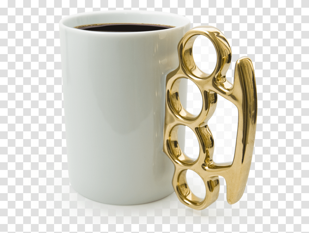 Brass Knuckles Coffee Mug, Coffee Cup, Milk, Beverage, Drink Transparent Png