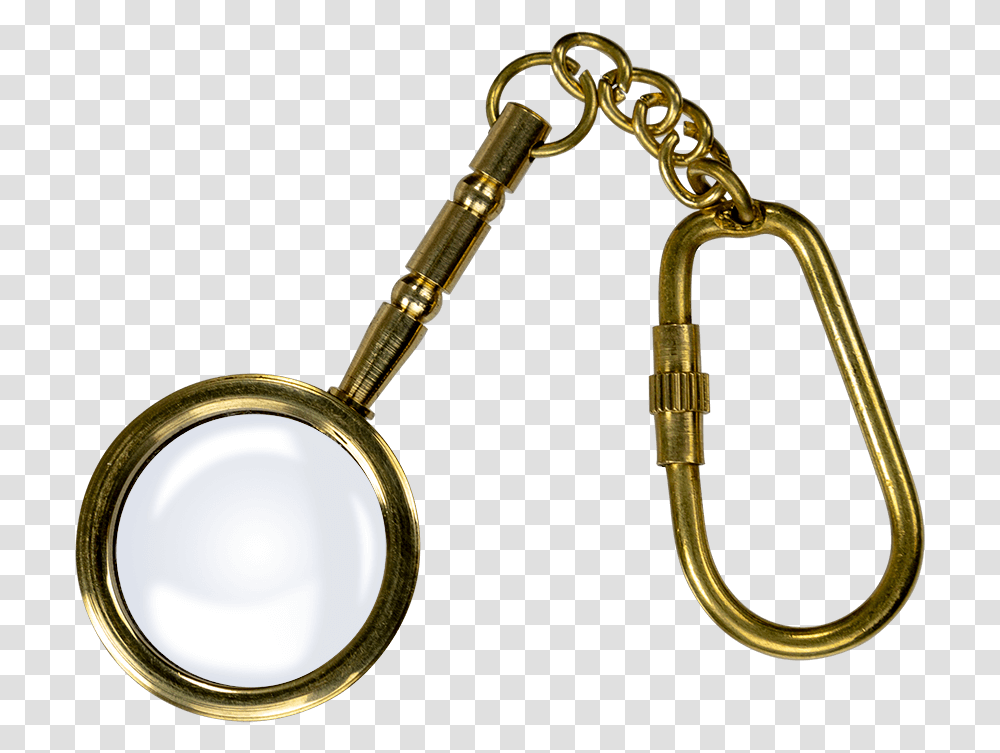 Brass Magnifying Glass Keychain Circle, Musical Instrument, Leisure Activities, Gold, Banjo Transparent Png