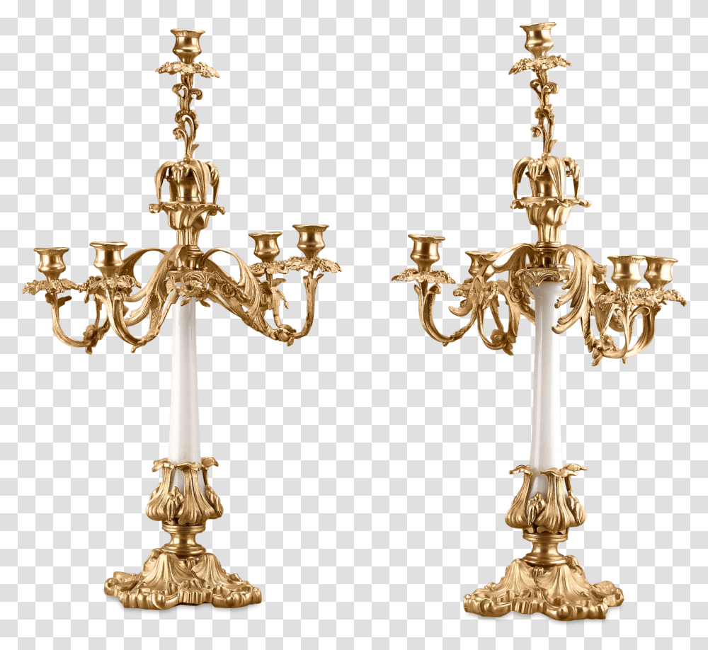 Brass Mounted White Opaline Candelabra Dolce And Gabbana Red Coral Jewelry, Bronze, Gold, Lamp, Candle Transparent Png
