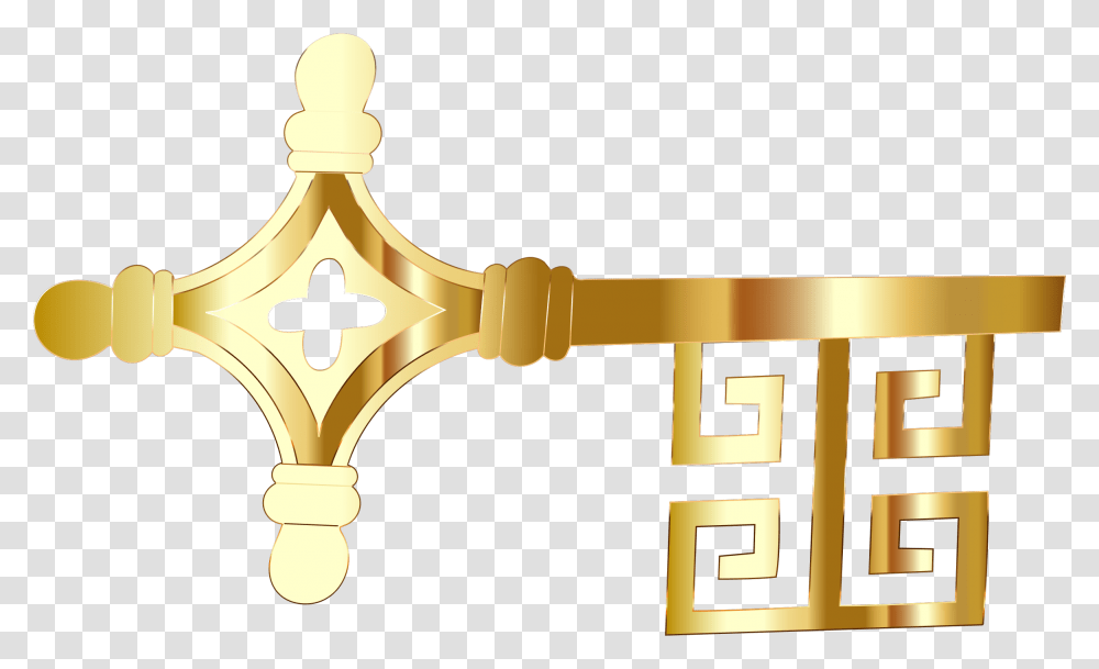 Brassmetalsymbol Cross, Number, Alphabet, Key Transparent Png