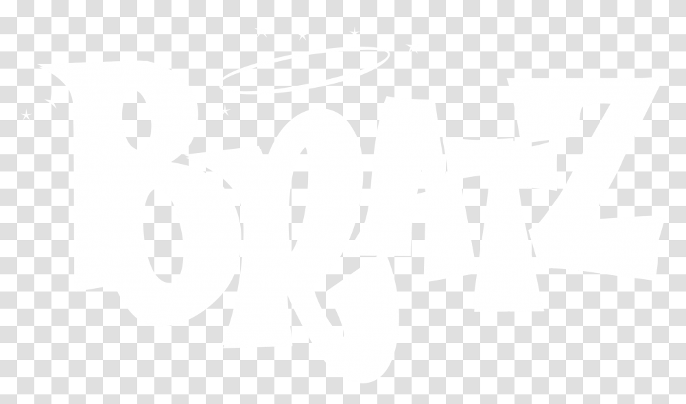Bratz 01 Logo Black And White Black And White Bratz, Alphabet, Number Transparent Png