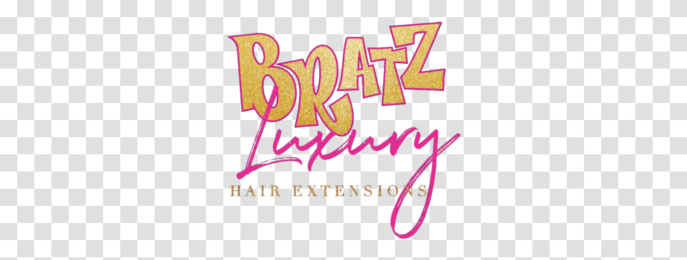 Bratz Lux Hair Glue Bratz Logo Aesthetic, Text, Alphabet, Bazaar, Paper Transparent Png