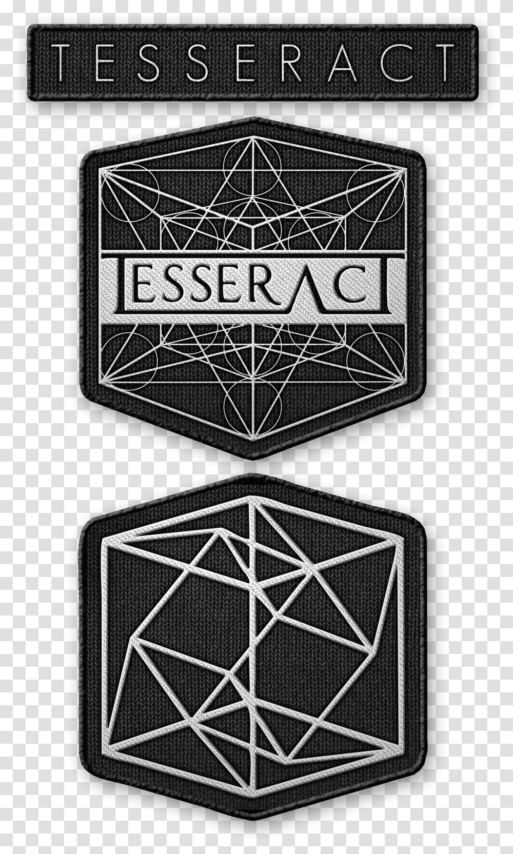 Bravado Logos Tesseract 3er Aufnher Set Tesseract Phone, Spider Web, Rug, Triangle, Pattern Transparent Png