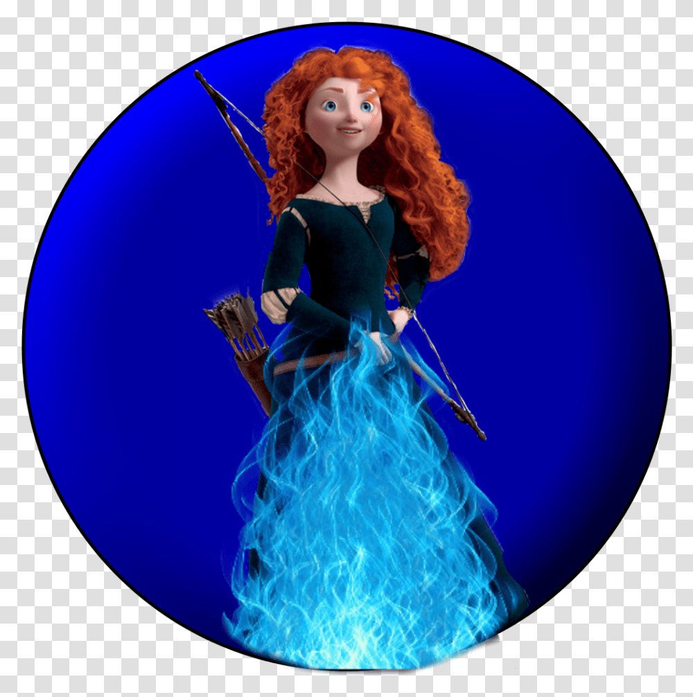 Brave Fire Merida Barbie, Toy, Leisure Activities, Person, Doll Transparent Png