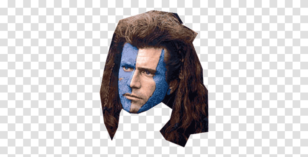 Braveheart 4k Facebook Male Icon, Person, Human, Head, Painting Transparent Png