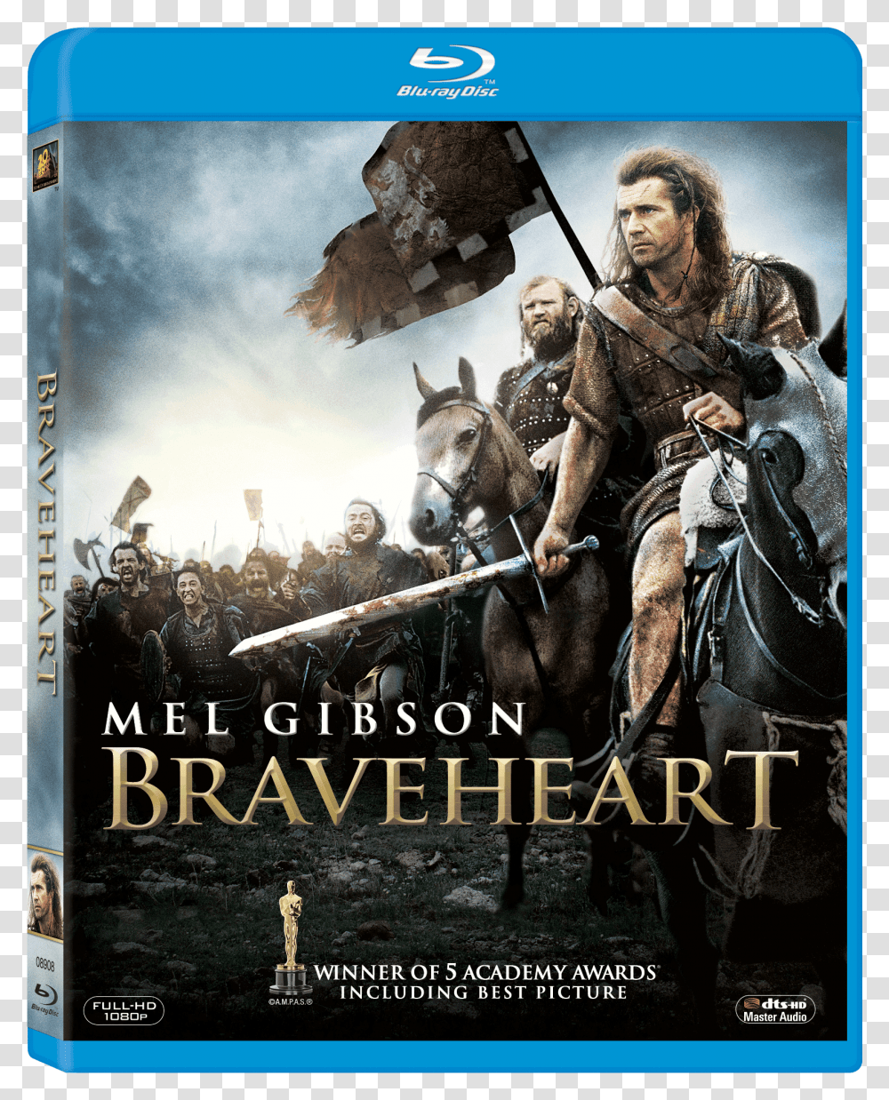 Braveheart Raising Sword, Person, Poster, Advertisement, Horse Transparent Png