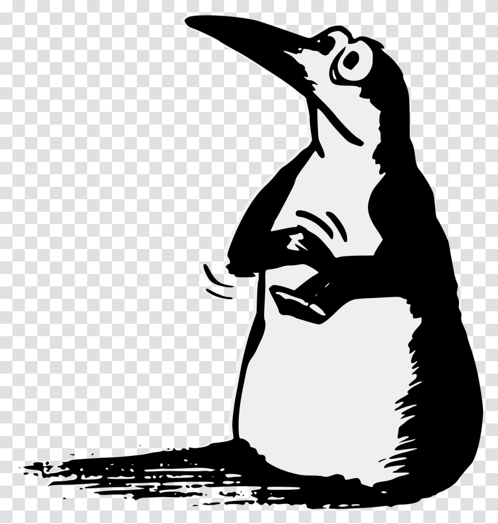 Bravo Penguin, Person, Human, Stencil, Silhouette Transparent Png