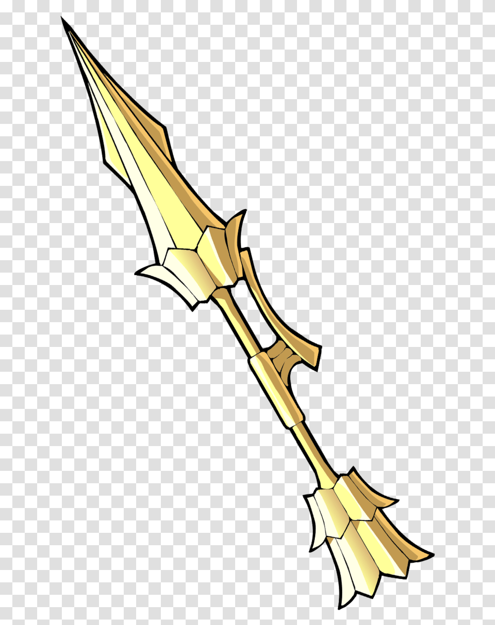 Brawlhalla Skyforged Spear Clipart Download Spear Brawlhalla, Weapon, Weaponry, Sword, Blade Transparent Png