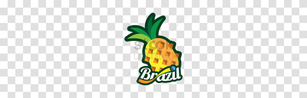 Brazil Clipart, Plant, Pineapple, Fruit, Food Transparent Png