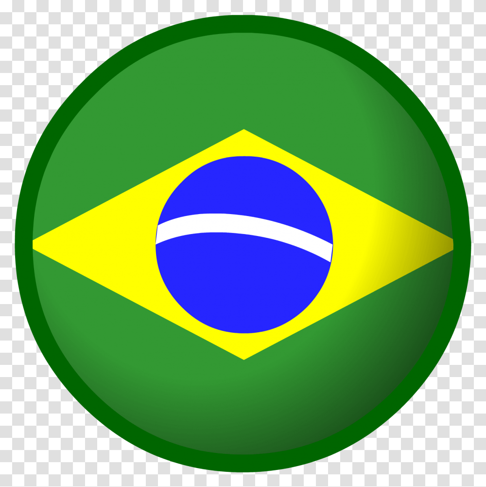 Brazil Flag 5 Image Brazil Flag In Circle, Logo, Symbol, Trademark, Badge Transparent Png