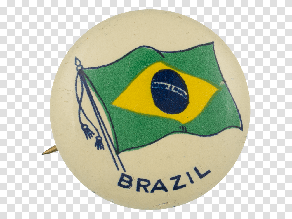 Brazil Flag Art Button Museum Badge, Logo, Trademark, Emblem Transparent Png