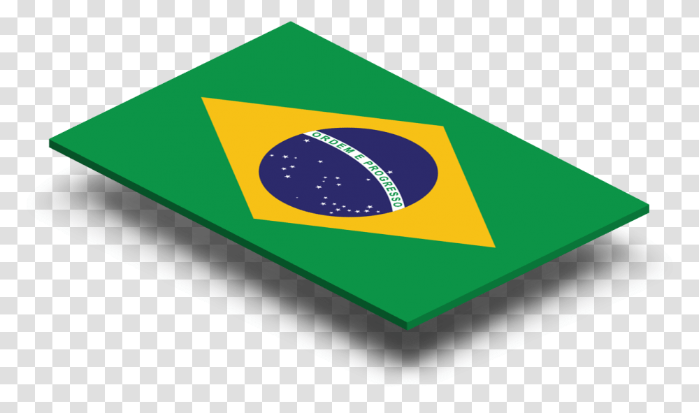Brazil Flag Half Green And Red Flag, Light, Business Card Transparent Png