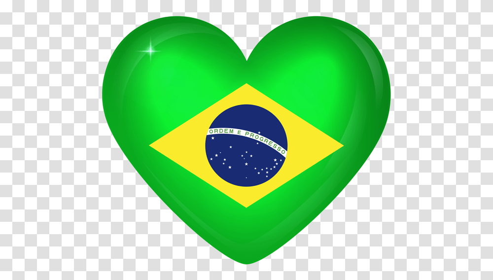Brazil Flag Heart, Balloon, Logo, Trademark Transparent Png