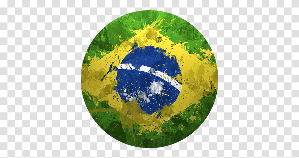 Brazil Flag In Bandeira Do Brasil Twitter, Sphere, Symbol, Ball, Text Transparent Png