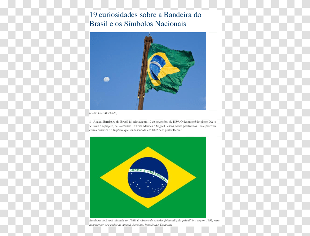 Brazil Flag On Stick, American Flag, Apparel Transparent Png
