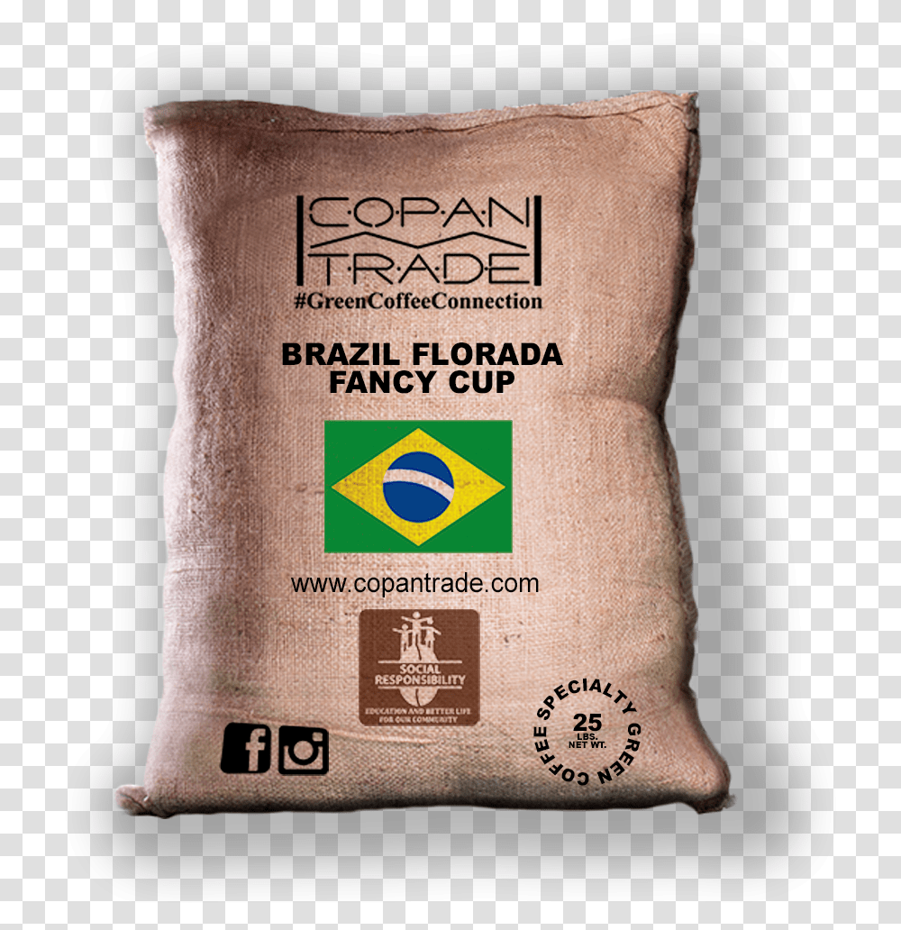 Brazil Florada Ny2 Ss Fine Cup Sidamo Coffee Beans, Sack, Bag Transparent Png