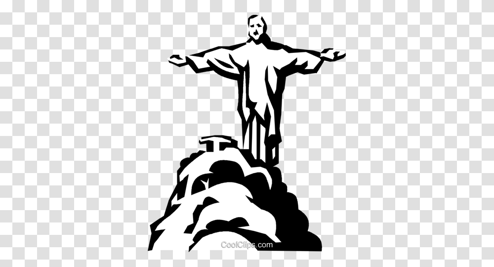 Brazil Monument Royalty Free Vector Clip Art Illustration, Stencil, Person, Human, Silhouette Transparent Png