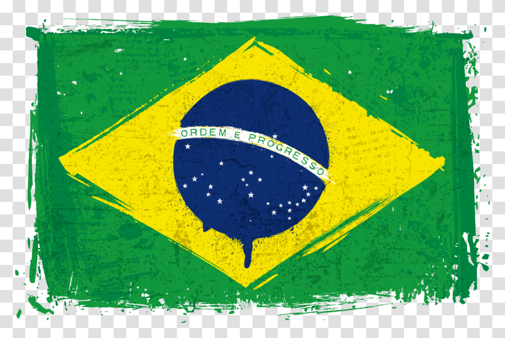 Brazil Of Flag Vector National Download Free Clipart Brazil Flag File, Logo, Trademark Transparent Png